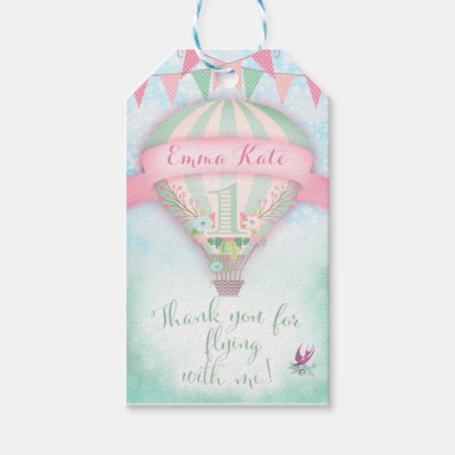 311 Luftballongers Märkre Tack Märkre Presentetikett (Framsidan)