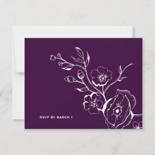 311-Lush Aubergine Lila RSVP OSA Kort