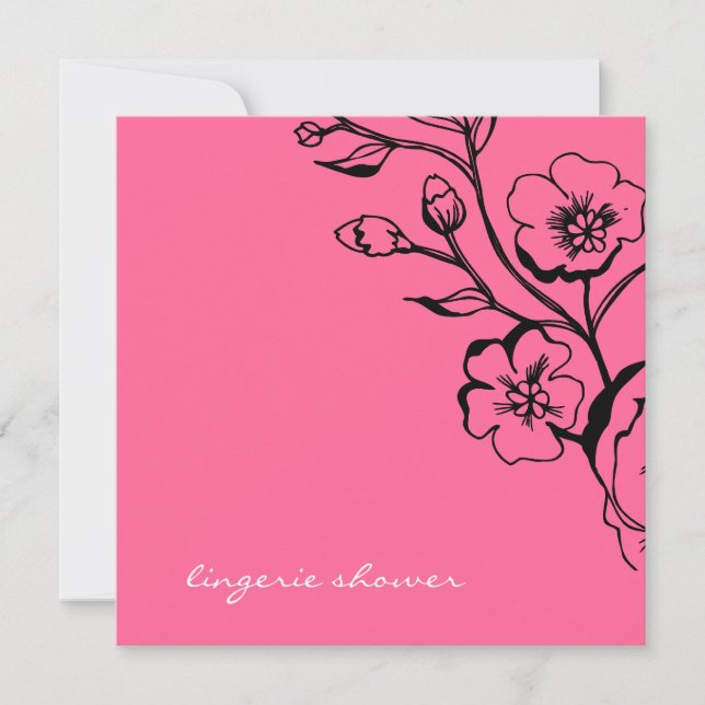 311-Lush Rosa Lingerie Inbjudningar (Framsida)