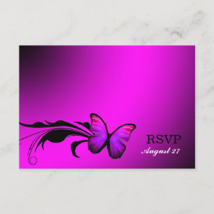 311 Lustrous Butterfly Rosa Lila OSA Kort