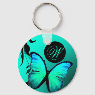311 Lustrous Butterfly Turcos Blue Nyckelring