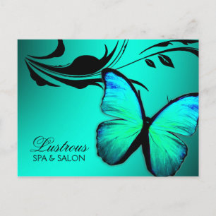 311 Lustrous Butterfly Turcos Blue Vykort