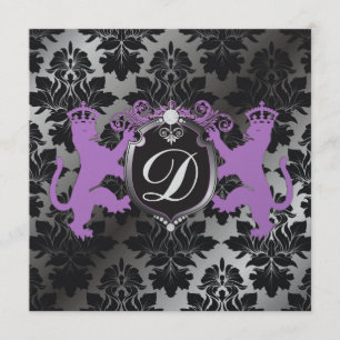 311 Luxe lejona heraldiklilor 16th, 21, 30, 40, 50 Inbjudningar