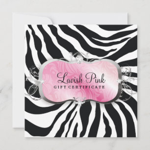311 Lyxig Rosa Fatabur Zebra Presentkort