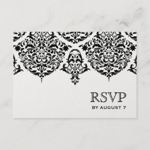 311 Mon Cherie Damask Black Ice Papper OSA Kort