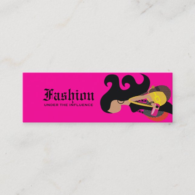 311- Monica Fashionistamärkre Mini Visitkort (Framsida)