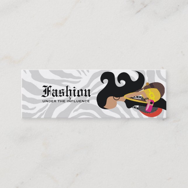 311- Monica Fashionistamärkre Mini Visitkort (Framsida)