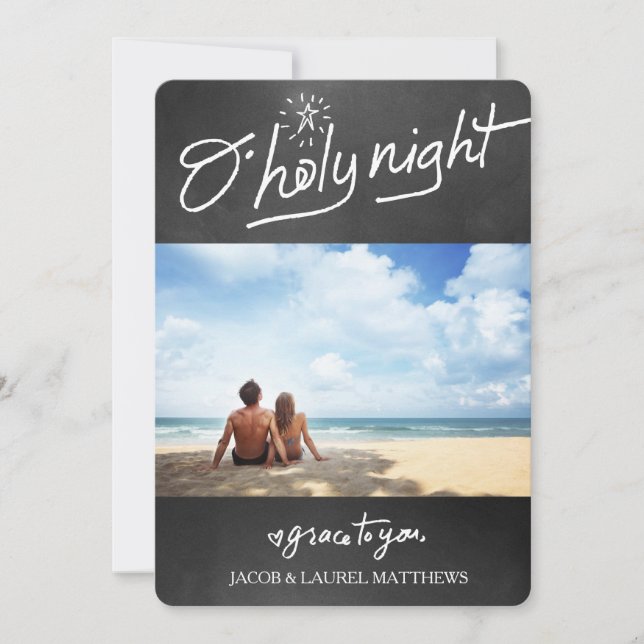 311 O Heliga Nattschalkboard-Helgdag Julkort (Framsida)