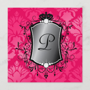 311 Oj La Rosa Damask Fabulous 40 Inbjudningar