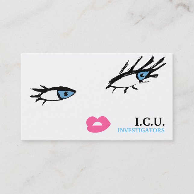 311 privata ögablått visitkort (Framsida)