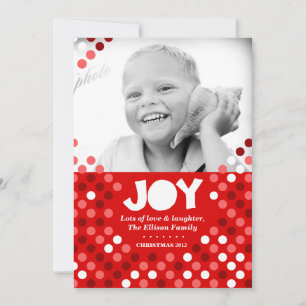 311-punktsformat joy Photo Helgdag Card Julkort