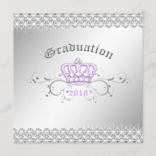 311-Queen för en studentfestlila för dag Inbjudningar