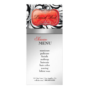 311 Rack för lavish Red Plate/Loyalty Card Reklamkort