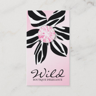 311 rosa diamant för vildsebrablomma | visitkort