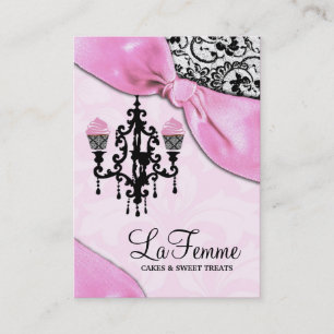 311 rosa LaFemme tårtor Visitkort