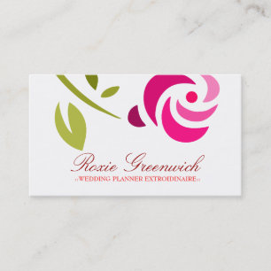 311 ROSA ROS EXTROIDINAIRE VISITKORT