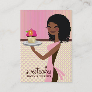 311 rosor för muffinCutie afrikansk amerikan Visitkort