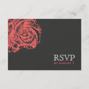 311 Ruffled Peony Coral Melon OSA Kort