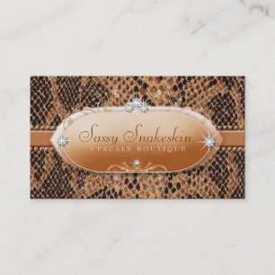 311 Sassy Snakeskin Visitkort