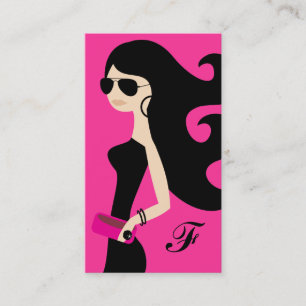 311 shock rosa för flygareFashionistabrunett Visitkort