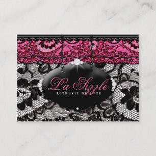 311 snöre de Luxe Rosa Visitkort