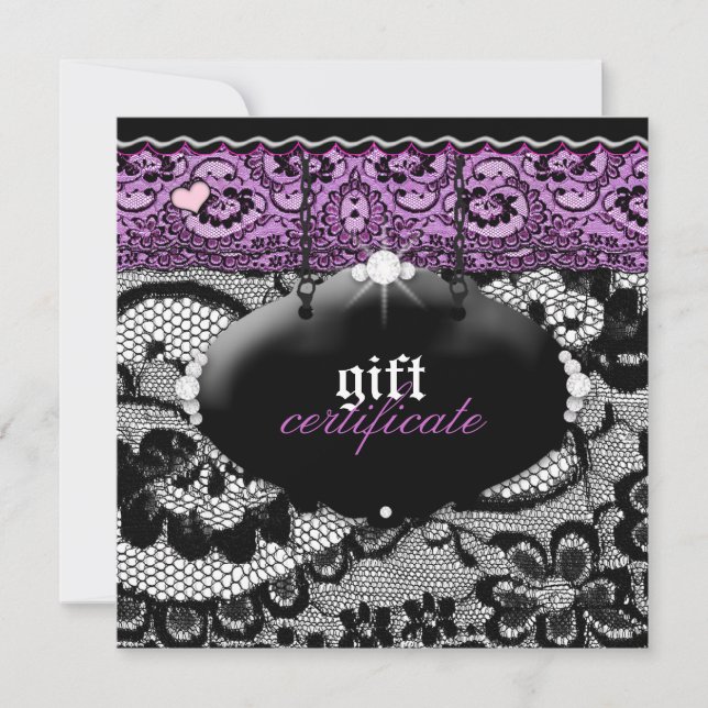 311-Snöre De Luxe - Violet Gift-certifikat (Framsida)