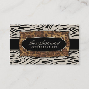 311 Sofistikerad Jungle Zebra 2 Visitkort