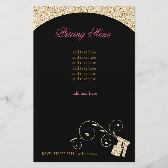 311 Spray Flyer Guld Faux-Gnistra (Framsidan)