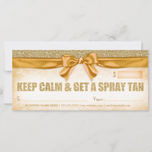 311 Spray Tan Gift Certificate (Framsida)