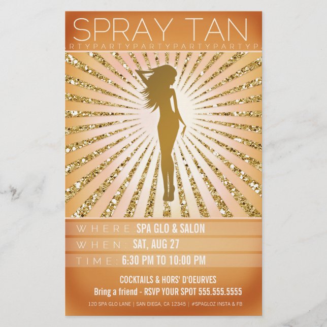 311 Sunburst Spray Tan Party Flygblad (Framsidan)