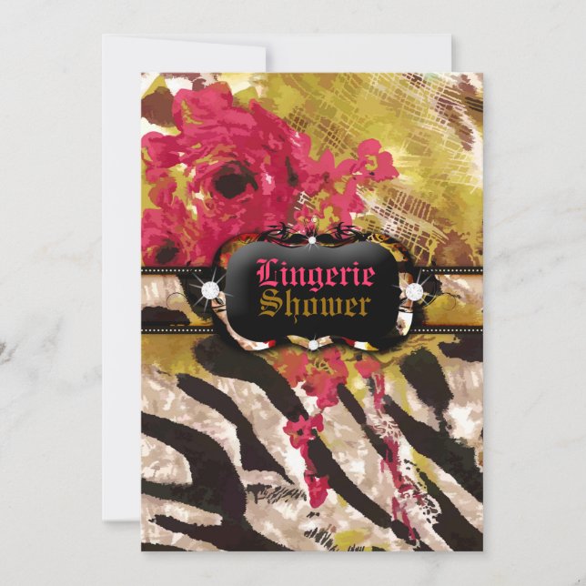 311-Tigress/Zebra Ro Lingerie Inbjudningar (Framsida)