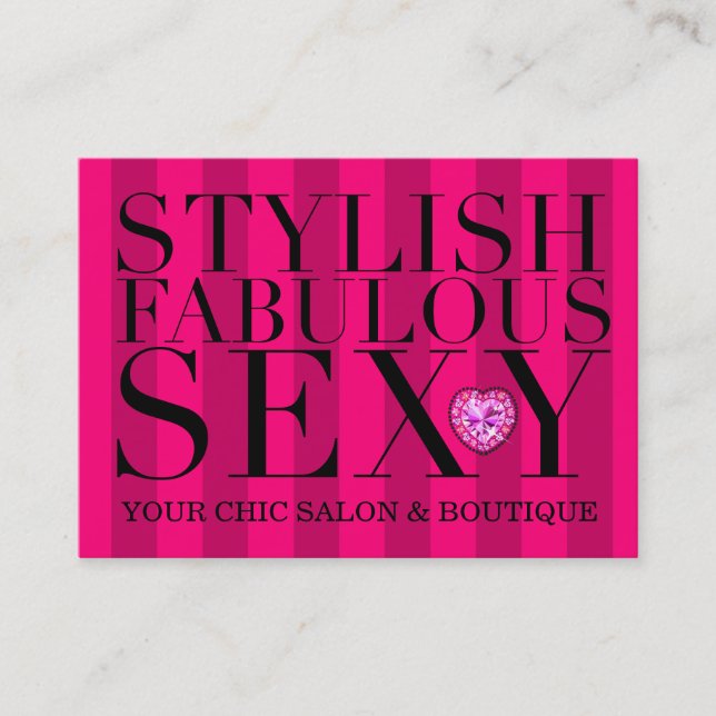 311 Tres chic rosarandar Visitkort (Framsida)