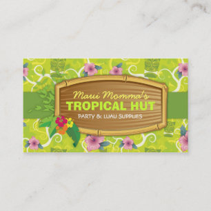 311-Tropical Tiki - grön visitkort för limefrukt