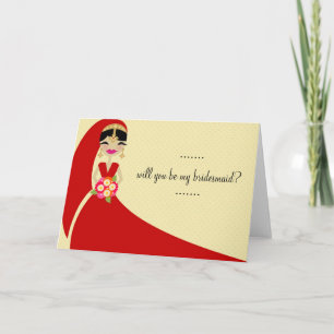 311 UPDO BRIDE blir min Bridesmaid Inbjudan
