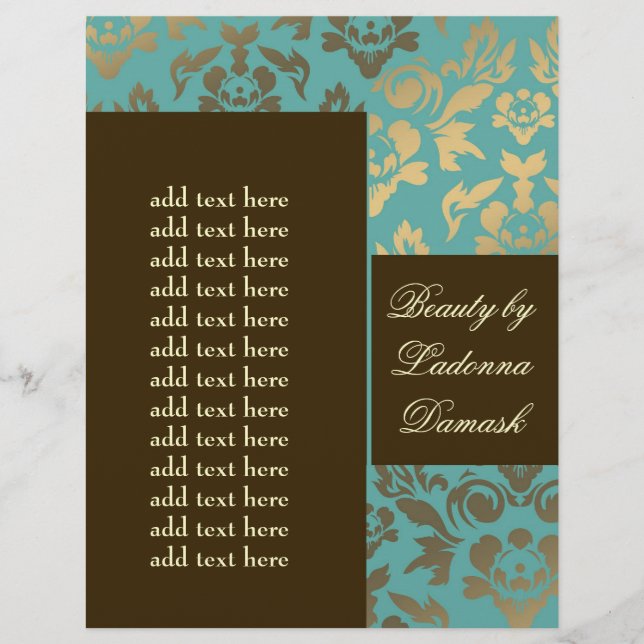 311 Version 2 Ladonna Damask Topaz Brown Flyer (Framsidan)