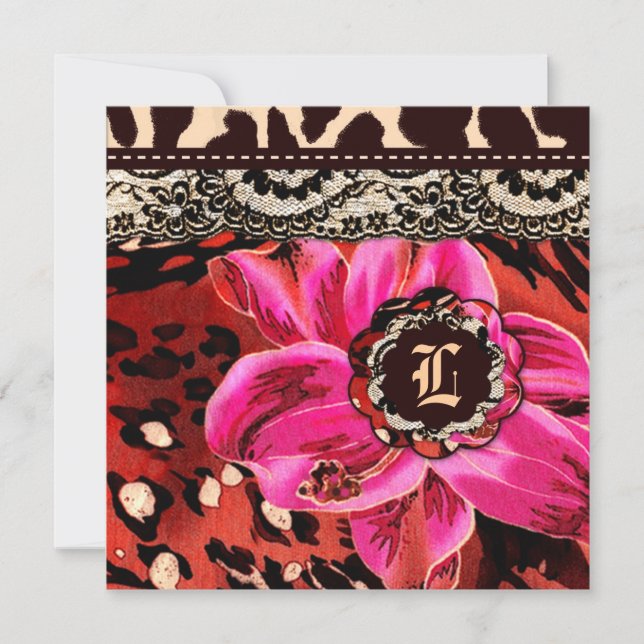 311 Vild Lily Rosa Leopard Gift Certificate (Framsida)