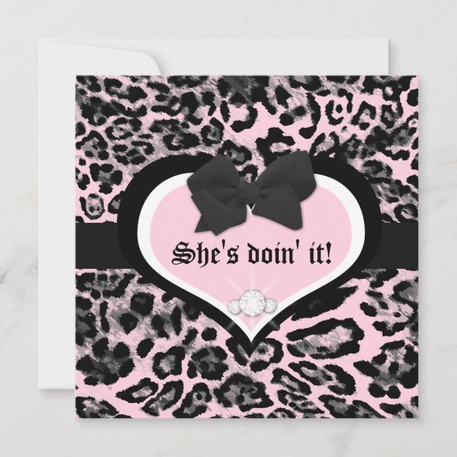 311 Vild vid hjärtledsflört Inbjudningar (Framsida)