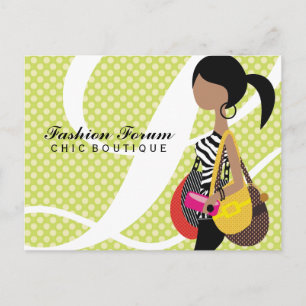 311-Zebra Fashionista med Ponytail Purses Vykort