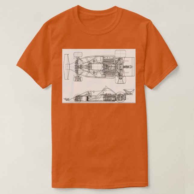 312T2 1976 Niki Blueprint T Shirt (Design framsida)