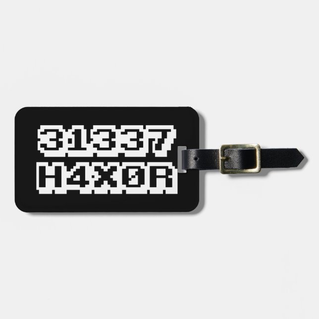 31337 H4X0R BAGAGEBRICKA (Horisontell Framsida)