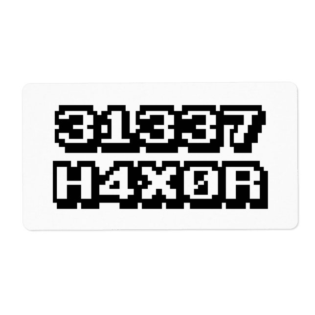 31337 H4X0R FRAKTSEDEL (Framsidan)