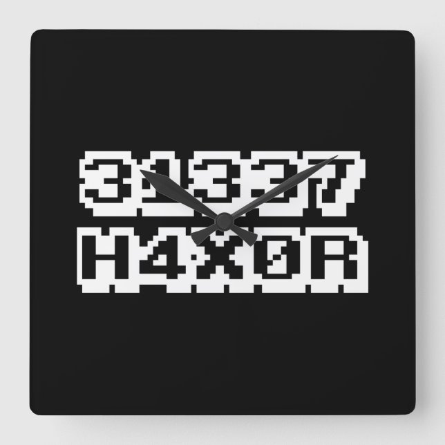 31337 H4X0R FYRKANTIG KLOCKA (Framsida)