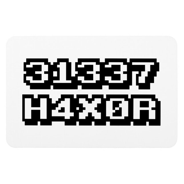 31337 H4X0R MAGNET (Horisontell)