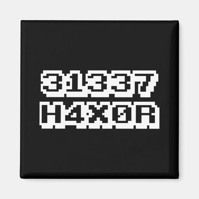 31337 H4X0R MAGNET (Framsidan)