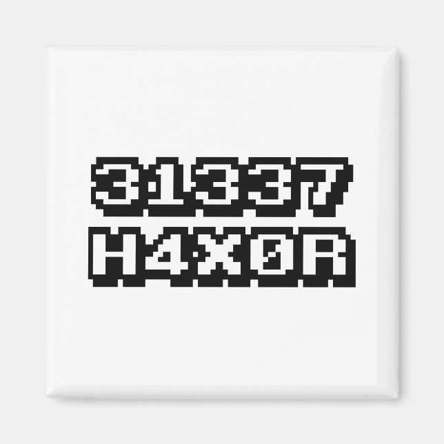 31337 H4X0R MAGNET (Framsidan)