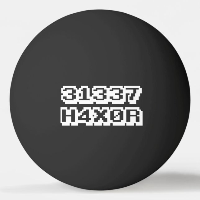 31337 H4X0R Ping-Pong BALL Pingisboll (Framsidan)