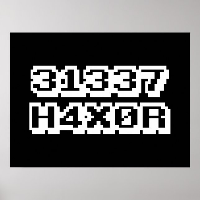 31337 H4X0R POSTER (Framsidan)