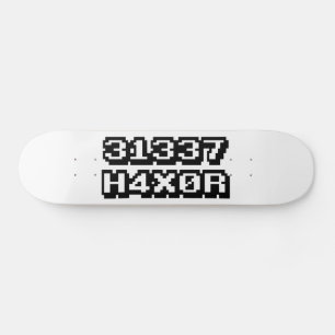 31337 H4X0R SKATEBOARD BRÄDA 21,5 CM