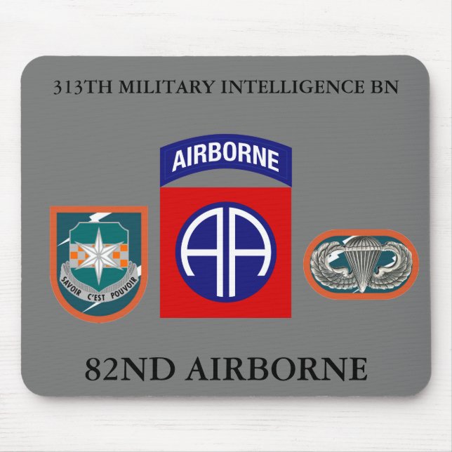 313:E MILITÄRA INTELLIGENSBATTALION 82ND ABN MUSMATTA (Framsidan)