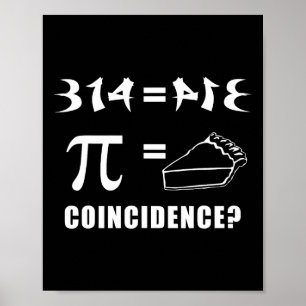 314 (pi) Lika stor sammanträffande mellan Lycklig Poster
